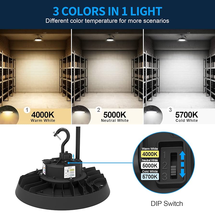AKK 200W LED High Bay Light 180W 150W Tunable, 3 Color
